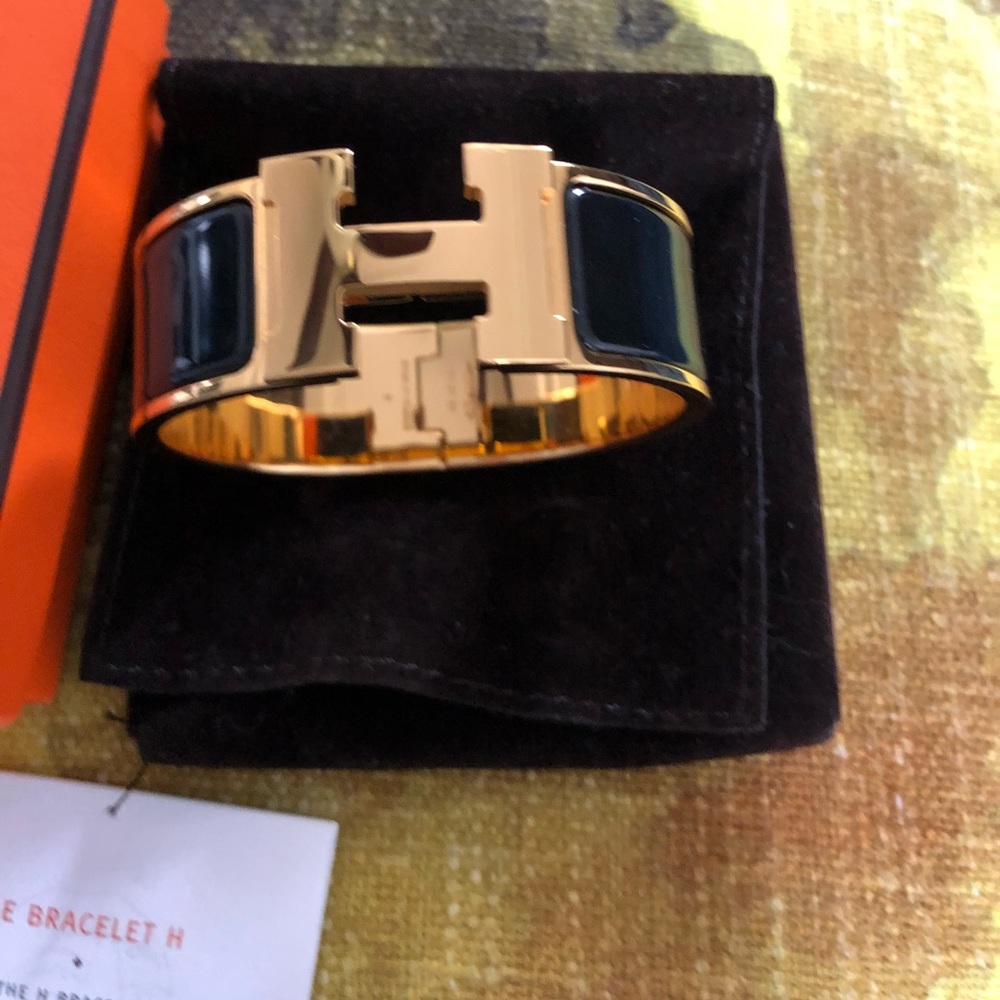 SOLD! 1000% Authentic Hermes Clic Clac H  bracelet - Picture 6 of 8